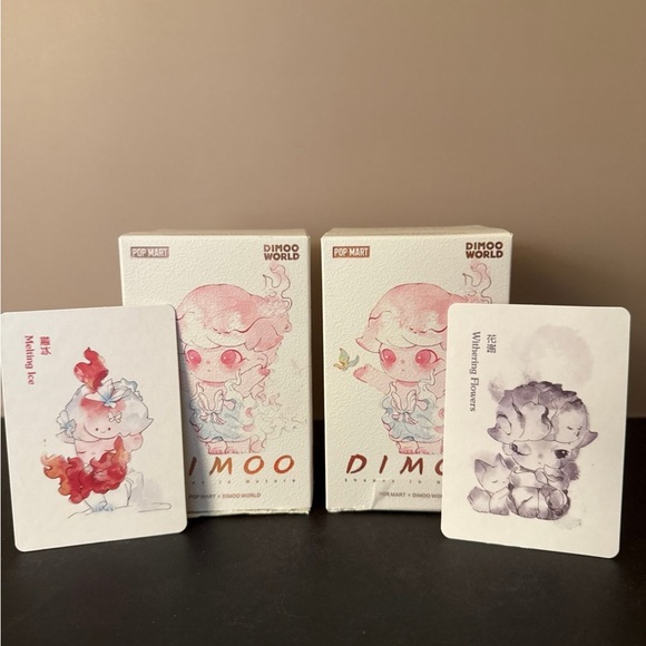POP MART - DIMOO SHAPES IN NATURE BUNDLE - Withering Flowers and Melting Ice - Picture 1 of 3